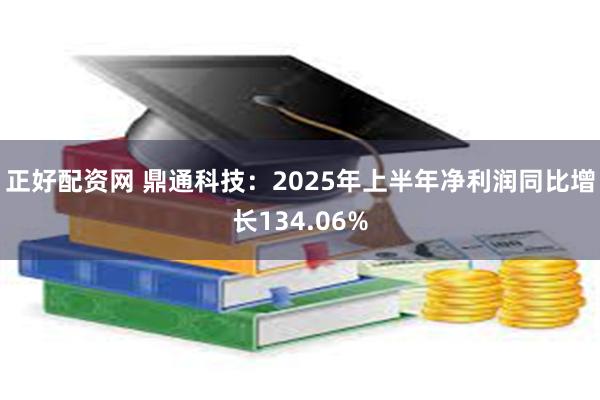 正好配资网 鼎通科技：2025年上半年净利润同比增长134.06%