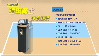 德國漢斯希爾中央凈水器WS-3002-19 為全家構建健康水防線